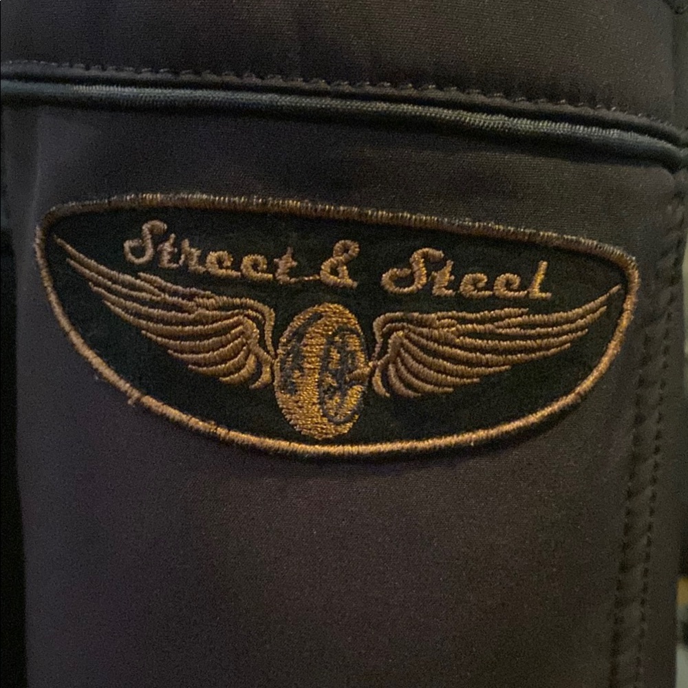 Black Armored Motorcycle Jacket - Picture 1 of 7